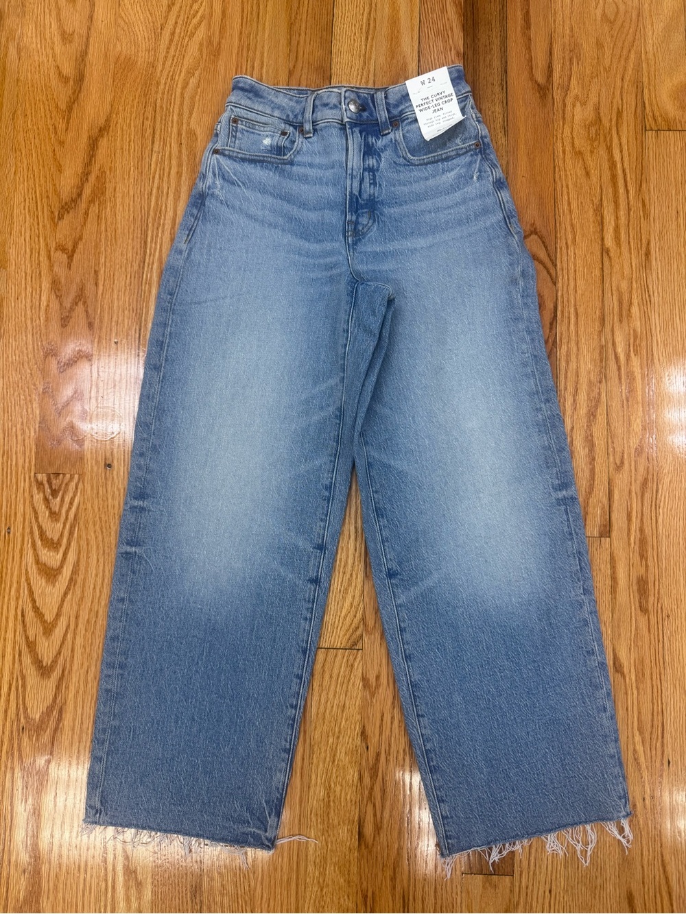 Madewell Curvy Perfect Vintage Wide Leg High-Rise Women’s Crop Jeans Size 24